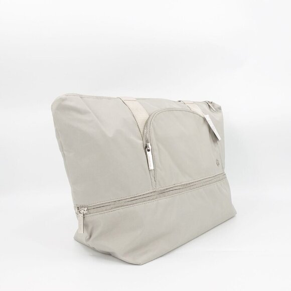 Lululemon Women's City Adventurer Tote 27L Raw Linen Beige OS - Picture 6 of 14